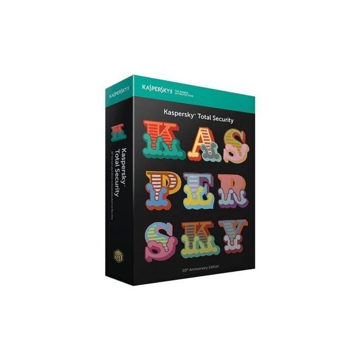 ANTIVIRUS KASPERSKY TOTAL SECURITY 2018 EDIC. 20 ANIVERSARIO - 2 LICENCIAS / 1 AÑO - PROTECCIÓN DIGITAL + SEGURIDAD ADICIONAL - PC/MAC/DISP MÓVILES