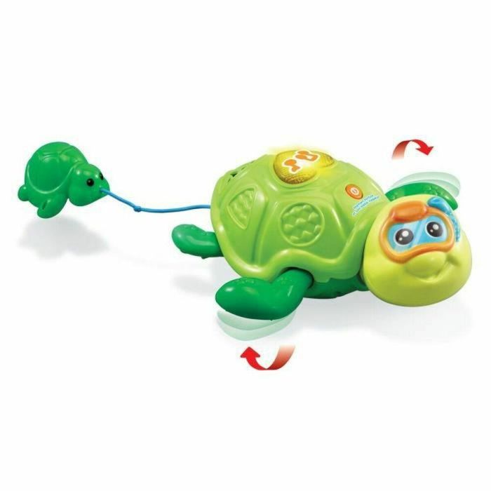 Vtech Baby Juguete de Baño Madre Tortuga y Bebé Nadador 1-5 Años con Melodías y Canciones 2