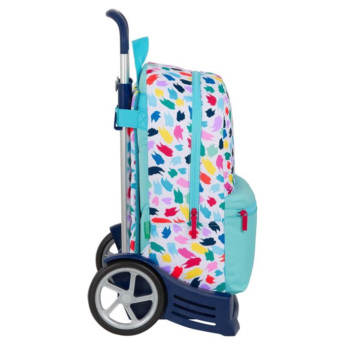 Mochila Escolar con Ruedas Benetton Painting Multicolor 1 Mochila Escolar con Ruedas Benetton Painting Multicolor 1