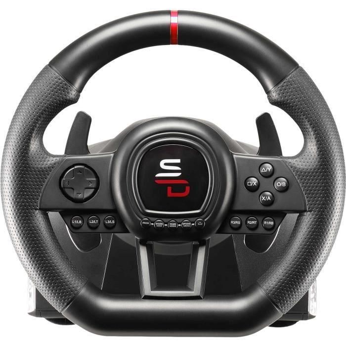 Volante de carreras - SUPERDRIVE - GS650-X - Cambio manual - 3 pedales - Levas - PS4 / Xbox 2 Volante de carreras - SUPERDRIVE - GS650-X - Cambio manual - 3 pedales - Levas - PS4 / Xbox 2