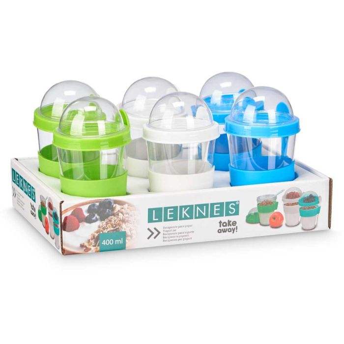 Vaso Cuchara con Tapa 400 ml - Colores Surtidos Leknes - 9x16x9 cm (24 Unidades) 2 Vaso Cuchara con Tapa 400 ml - Colores Surtidos Leknes - 9x16x9 cm (24 Unidades) 2