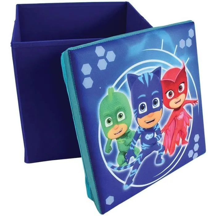 Fun House Taburete de Almacenamiento Infantil PJ Masks L 30 x P 30 x H 30 cm 1