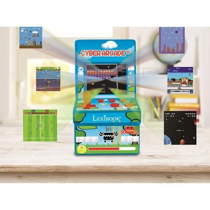 LEXIBOOK - Consola Cyber Arcade, 200 juegos, pantalla LCD a color 2.8 3 LEXIBOOK - Consola Cyber Arcade, 200 juegos, pantalla LCD a color 2.8 3