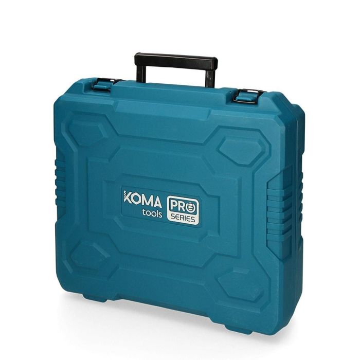 Koma Tools Kit maletín taladro percutor/atornillador 20V con 2 baterías 2.0Ah, cargador y accesorios Pro Series 3 Koma Tools Kit maletín taladro percutor/atornillador 20V con 2 baterías 2.0Ah, cargador y accesorios Pro Series 3