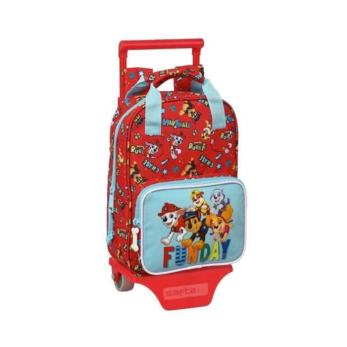 Mochila Escolar con Ruedas The Paw Patrol Funday Rojo Azul claro (20 x 28 x 8 cm) 2 Mochila Escolar con Ruedas The Paw Patrol Funday Rojo Azul claro (20 x 28 x 8 cm) 2