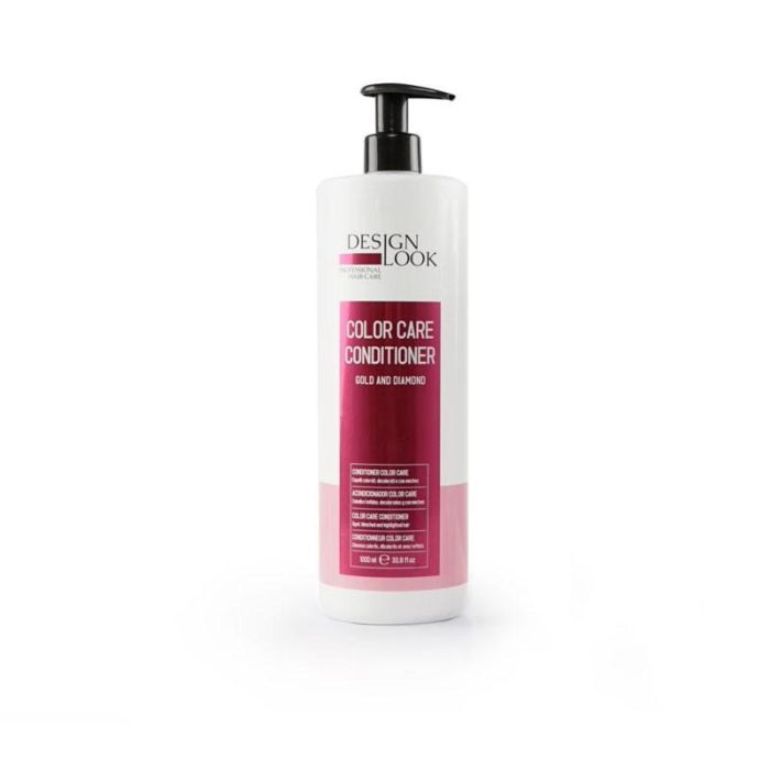 Design Look Acondicionador Pro-Color Oro y Diamante Color Care 1000ml para Cabello Teñido, Prolonga el Color, Aporta Brillo y Suavidad