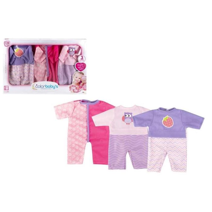 Ropa para bebe 42 cm set 3 unidades