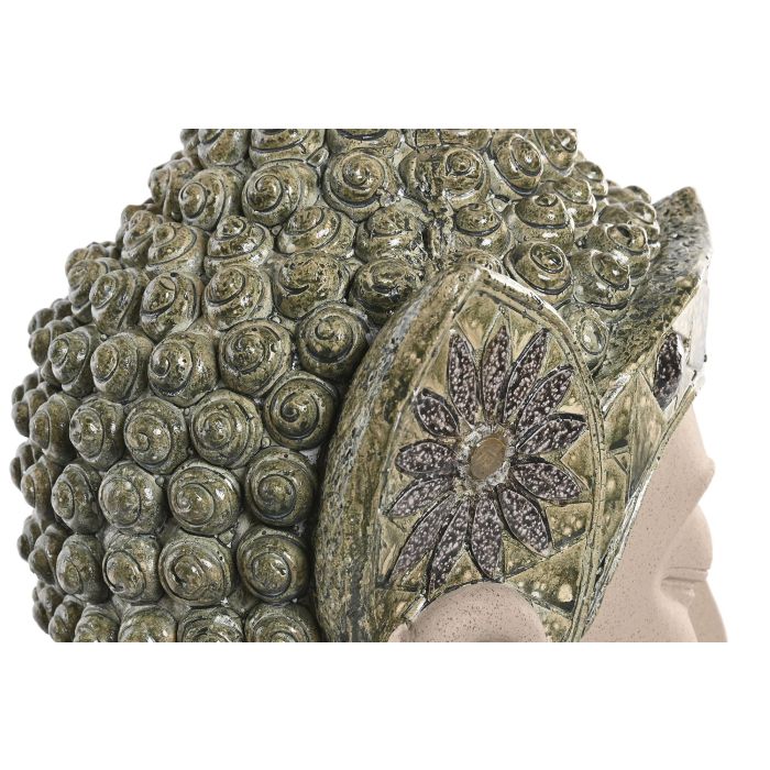 Figura Oriental DKD Home Decor Beige Verde 21.5 x 45 x 24 cm (2 Unidades) 2