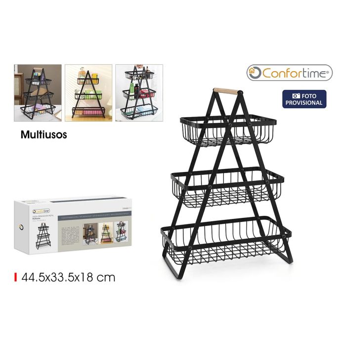 Cesta Ordenacion Metal 3 Niveles Confortime (6 Unidades) 0 Cesta Ordenacion Metal 3 Niveles Confortime (6 Unidades) 0