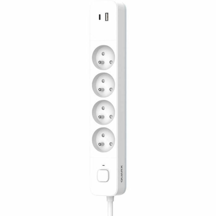 Quarx QUA4004282463160 Regleta Eléctrica de 4 Tomas de Corriente, Puertos USB Tipo C y USB A, Cable 1.5m 2 Quarx QUA4004282463160 Regleta Eléctrica de 4 Tomas de Corriente, Puertos USB Tipo C y USB A, Cable 1.5m 2