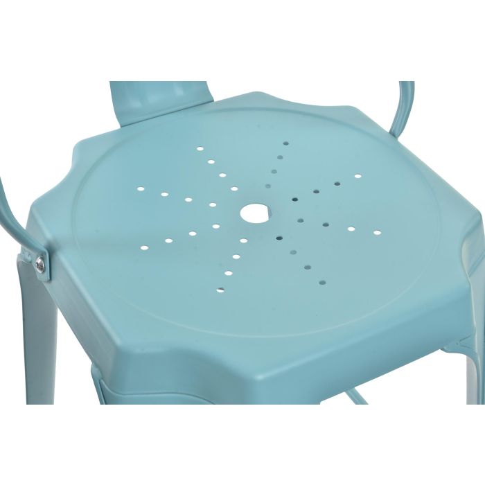 DKD Home Decor Taburete Loft Azul 48 x 113 x 44 cm (2 Unidades) 2