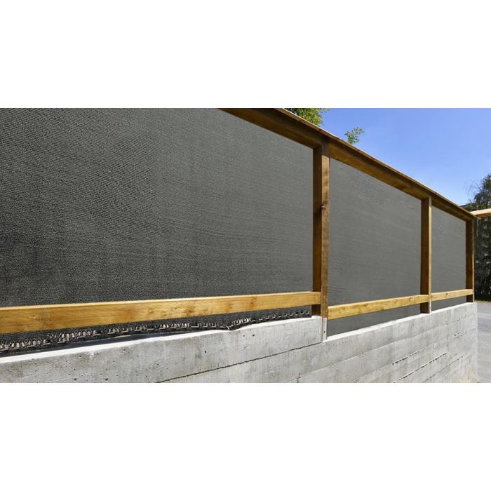 Malla de ocultacion premium antracita 2x5m fun&go 1 Malla de ocultacion premium antracita 2x5m fun&go 1
