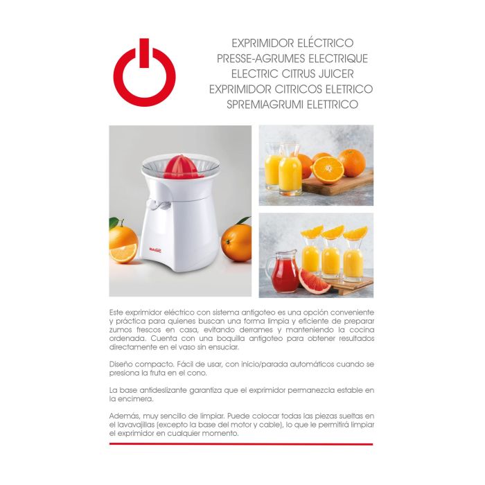 Exprimidor 25W-40W Antigoteo Basic Home (6 Unidades) 1 Exprimidor 25W-40W Antigoteo Basic Home (6 Unidades) 1
