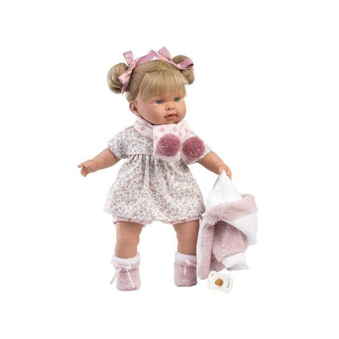 Llorens Muñeca Alexandra Llorona 42 cm Cuerpo de Tela Incluye Chupete