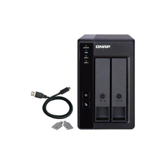 QNAP TR-002 unidad de disco multiple Negro QNAP TR-002 unidad de disco multiple Negro