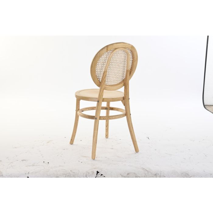 DKD Home Decor Silla Horeca Olmo y Ratán Marrón Claro 43 x 89 x 43 cm (2 Unidades) 4 DKD Home Decor Silla Horeca Olmo y Ratán Marrón Claro 43 x 89 x 43 cm (2 Unidades) 4