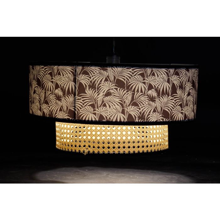 Lampara Techo Colonial DKD Home Decor Negro Natural 46 x 25 x 46 cm 1 Lampara Techo Colonial DKD Home Decor Negro Natural 46 x 25 x 46 cm 1