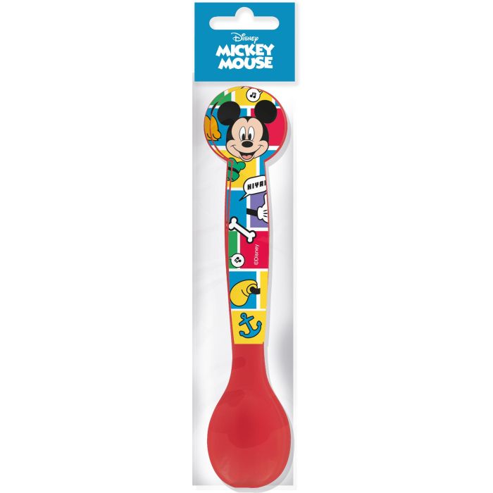 Disney CZ11400 - Juego de Cubiertos Infantiles Mickey Mouse 2 Piezas, Plástico sin BPA con Puntas Redondeadas y Fácil Limpieza Disney CZ11400 - Juego de Cubiertos Infantiles Mickey Mouse 2 Piezas, Plástico sin BPA con Puntas Redondeadas y Fácil Limpieza