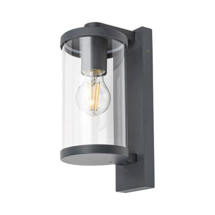 RABALUX RAB-7891 Aplique de Exterior Silistra IP44 Antracita E27 con Pantalla de Cristal Transparente Estilo Industrial 0 RABALUX RAB-7891 Aplique de Exterior Silistra IP44 Antracita E27 con Pantalla de Cristal Transparente Estilo Industrial 0