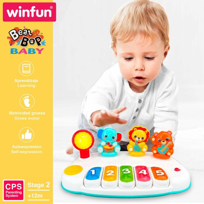 Piano de juguete Winfun 26 x 11 x 15 cm (4 Unidades) 4 Piano de juguete Winfun 26 x 11 x 15 cm (4 Unidades) 4