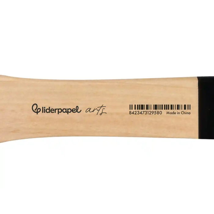 Liderpapel Brocha Paletina Plana Ancho 33.5 mm Pelo Cerda Certificado FSC 2
