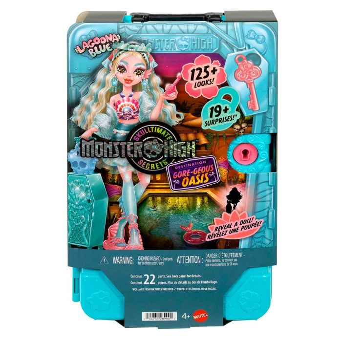 Mattel Muñeca Monster High Skulltimate Secrets Series 7 Lagoona Blue con más de 19 sorpresas 5