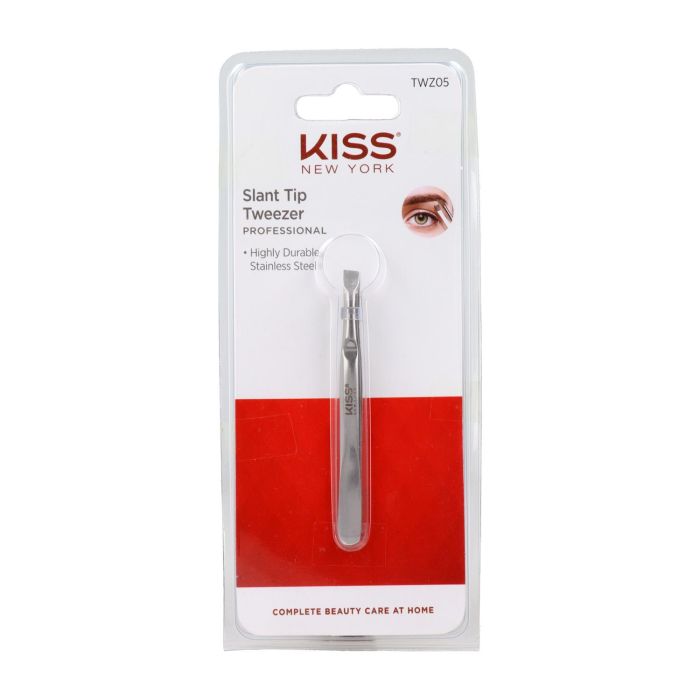 Red Kiss Ksny Slant Tip Tweezer Pinza Depilar