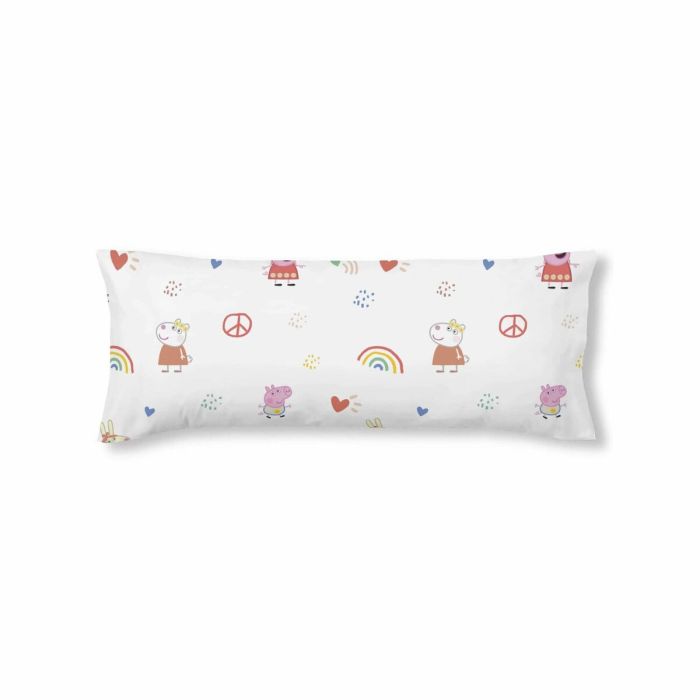 Funda de almohada Peppa Pig Peace Multicolor 45 x 110 cm