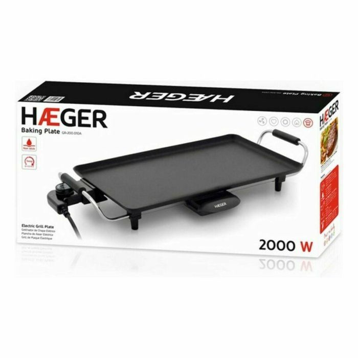 Plancha Asadora Lisa Haeger GR-200.010A Negro 2000 W 1