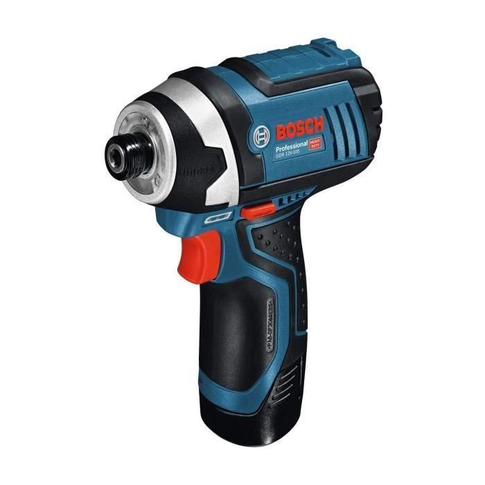 Bosch Professional 06019A6977 GDR 12V-105 Atornillador de Impacto Inalámbrico con 2 Baterías 2.0Ah y L-BOXX 3 Bosch Professional 06019A6977 GDR 12V-105 Atornillador de Impacto Inalámbrico con 2 Baterías 2.0Ah y L-BOXX 3