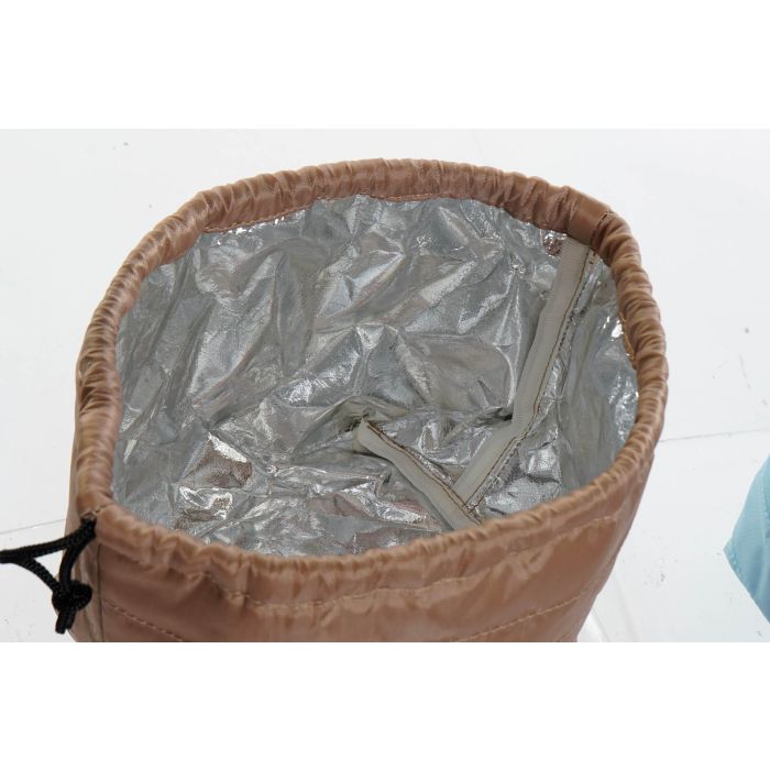 DKD Home Decor Bolsa Termica Basicos Marron Azul Marino 13 x 17 x 26 cm (12 Unidades) 2