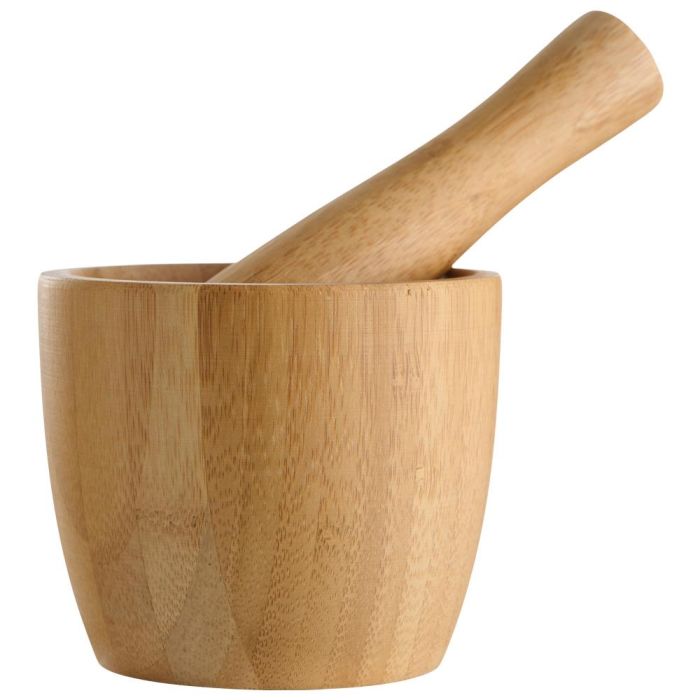 Day Mortero Con Mano Bambú Ø9x8 cm, Mano Ø3x13 cm 2