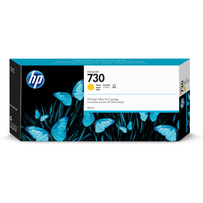 HP nº730 300-ml Yellow Ink Cartridge HP nº730 300-ml Yellow Ink Cartridge