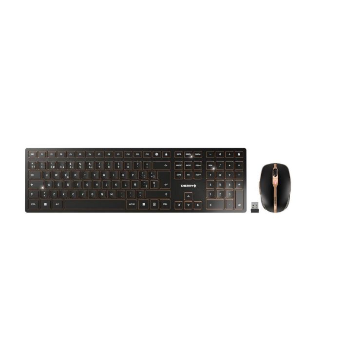 Cherry Teclado + Ratón Inalámbrico DW 9100 SLIM, Bluetooth/RF 2.4 GHz, Recargable, hasta 2400 dpi, Kit Oficina 7