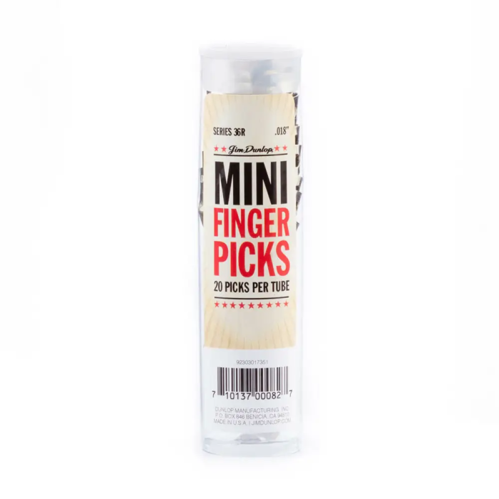 Dunlop Pack 20 Púas Dedo Nickel Silver Mini .018" (0.46 Mm) 2