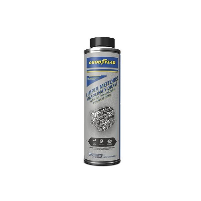 Goodyear GODA0012 Limpia Motores Gasolina y Diésel 300 mL para Circuito de Aceite y Transmisión. Compatible con Turbos y FAP. Goodyear GODA0012 Limpia Motores Gasolina y Diésel 300 mL para Circuito de Aceite y Transmisión. Compatible con Turbos y FAP.