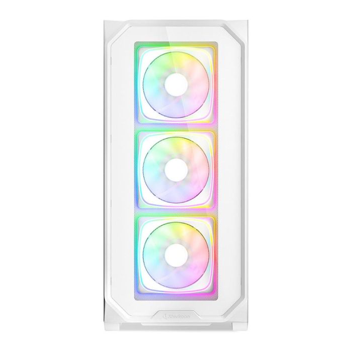 SHARKOON AK5G RGB Caja PC Midi Tower ATX Blanco con Iluminación RGB y Panel de Cristal Templado SHARKOON AK5G RGB Caja PC Midi Tower ATX Blanco con Iluminación RGB y Panel de Cristal Templado