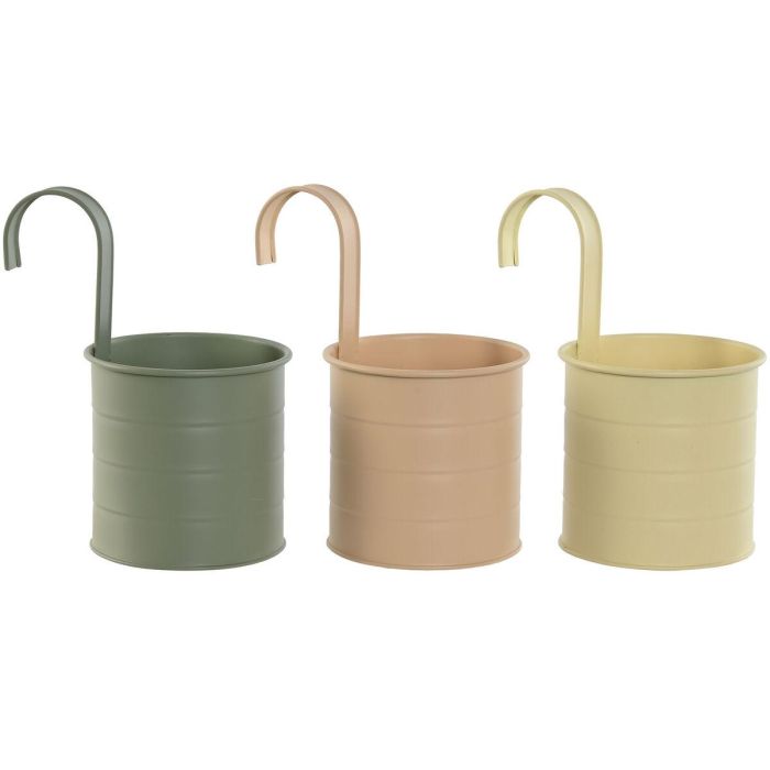 Macetero Shabby DKD Home Decor Amarillo Verde 11.5 x 21 x 11.5 cm (3 Unidades) Macetero Shabby DKD Home Decor Amarillo Verde 11.5 x 21 x 11.5 cm (3 Unidades)