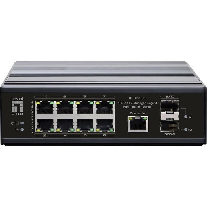 Switch 8x GE IGP-1061 2xGSFP 240W 8xPoE+ 1