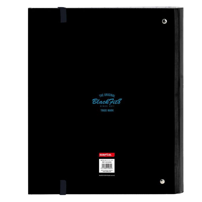 Carpeta de anillas BlackFit8 California Azul Negro 27 x 32 x 3.5 cm 1
