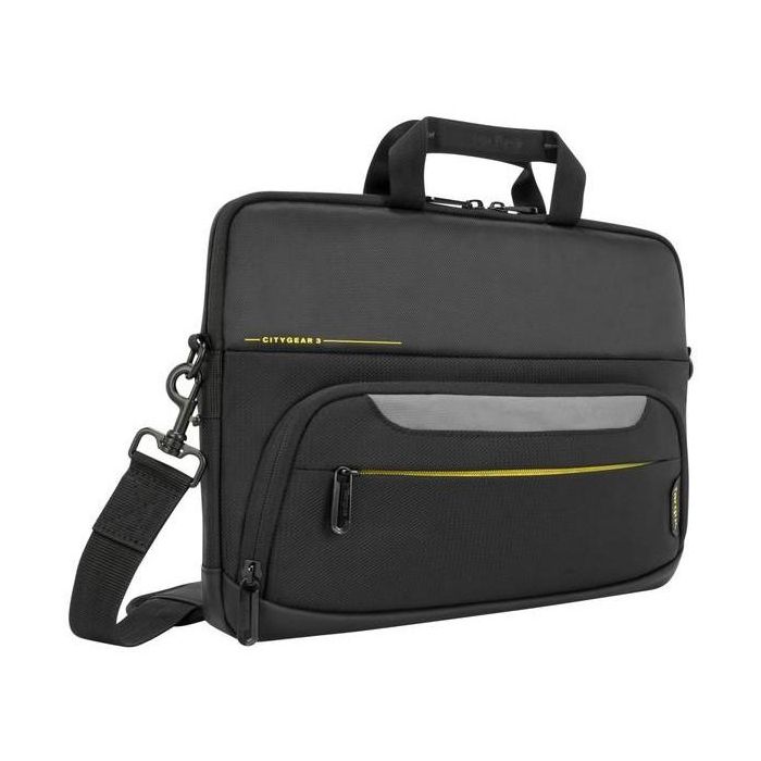 Targus City Gear Maletín para Portátil 14" (35,6 cm) Negro, Diseño Delgado con Asa y Tirante de Hombro Acolchado, Compartimentos y Correa para Trolley 0 Targus City Gear Maletín para Portátil 14" (35,6 cm) Negro, Diseño Delgado con Asa y Tirante de Hombro Acolchado, Compartimentos y Correa para Trolley 0