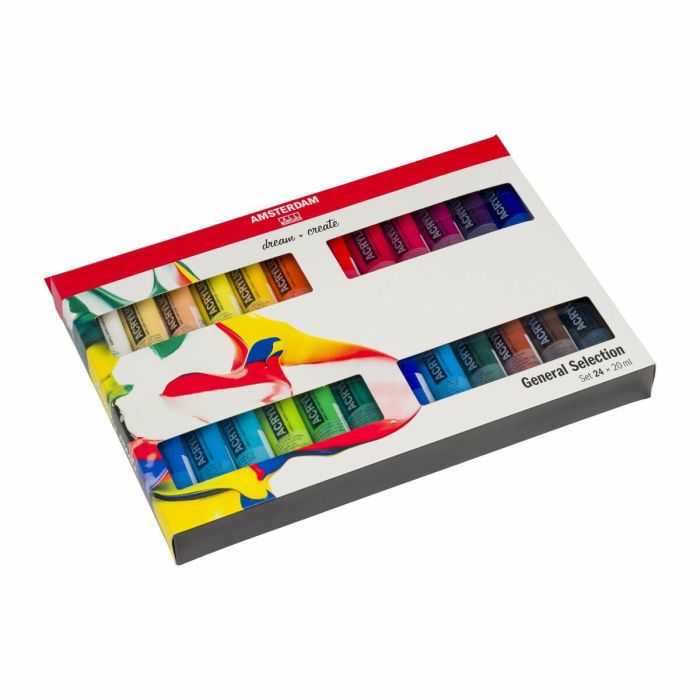 Set de Pintura Acrílica Talens Multicolor 20 ml 24 Piezas (3 Unidades) 1