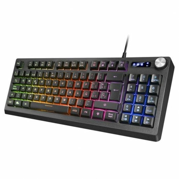 Teclado Gaming Mars Gaming MKREVO LED RGB Negro 6