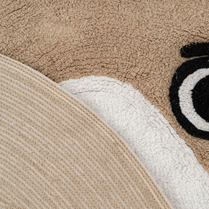 Alfombra Infantil 100 % algodón Oso 100 cm 100 x 100 x 1 cm