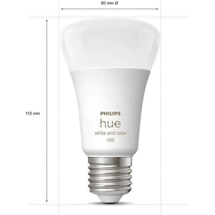 Philips Hue PHI8719514291515 Bombilla E27 75W Blanca y de Color, Bluetooth, Compatible con Alexa, Google Assistant y Apple HomeKit 2