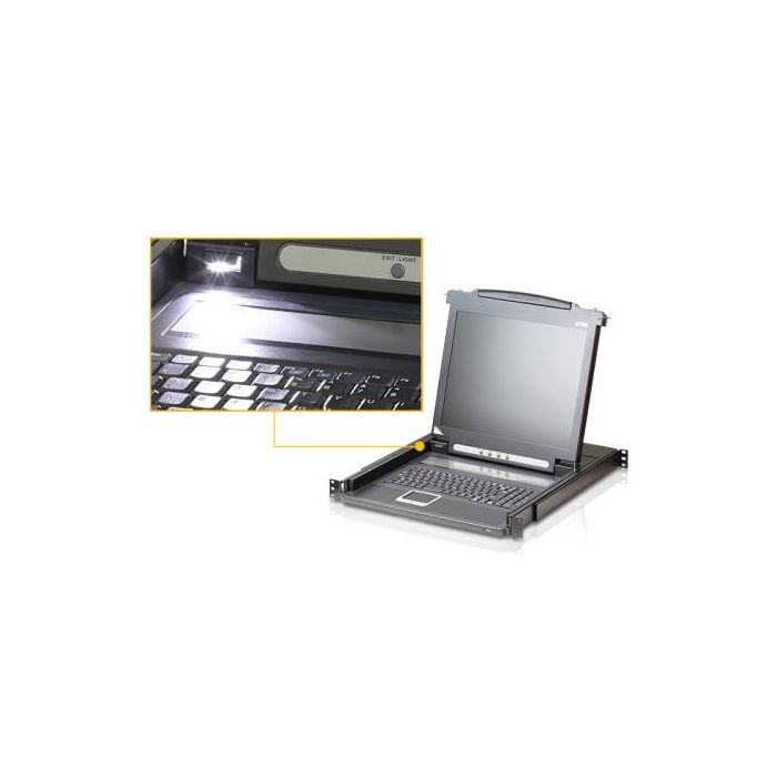 Aten Consola LCD single rail (VGA, PS/2-USB) 3