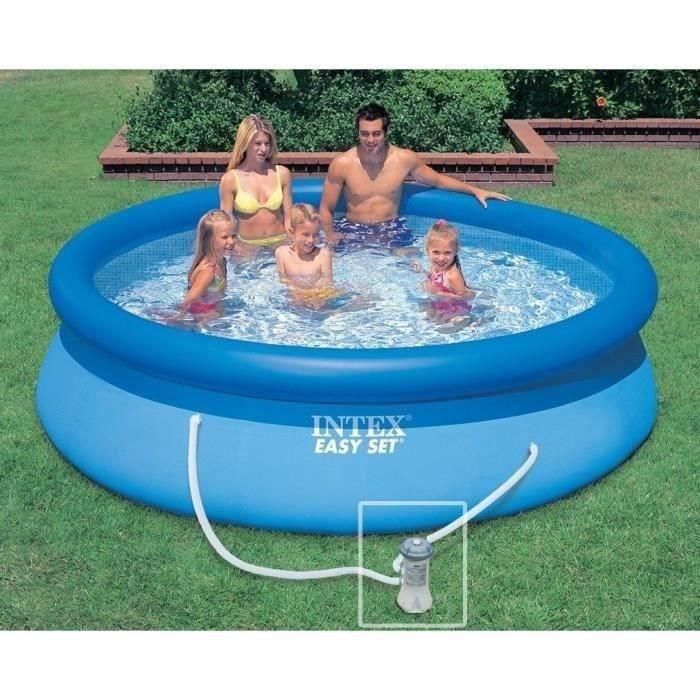 Piscina redonda easy set con depuradora de cartucho capacidad 3853 litros 305x76cm 1 Piscina redonda easy set con depuradora de cartucho capacidad 3853 litros 305x76cm 1