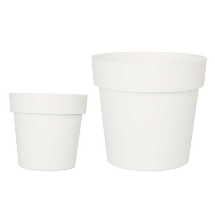 Maceta Plastico Blanca 20Cm Diam Ibergarden (12 Unidades) Maceta Plastico Blanca 20Cm Diam Ibergarden (12 Unidades)
