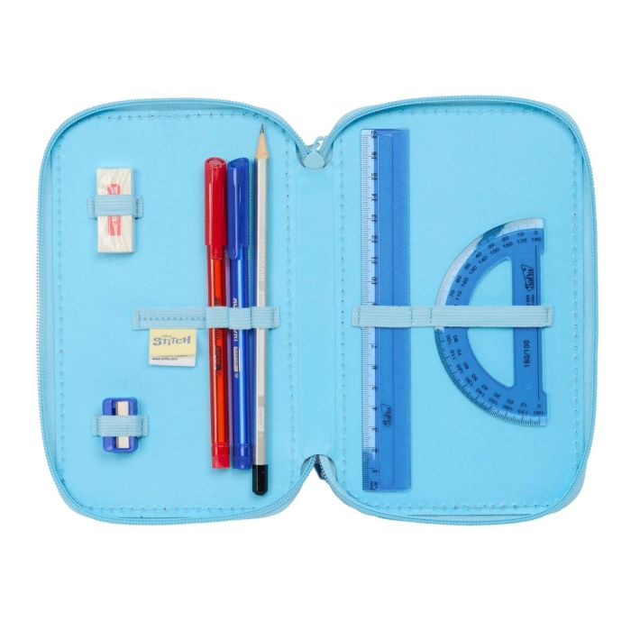 Plumier Triple Lilo & Stitch Happy Azul cielo 12,5 x 19,5 x 5,5 cm 37 Piezas 4 Plumier Triple Lilo & Stitch Happy Azul cielo 12,5 x 19,5 x 5,5 cm 37 Piezas 4