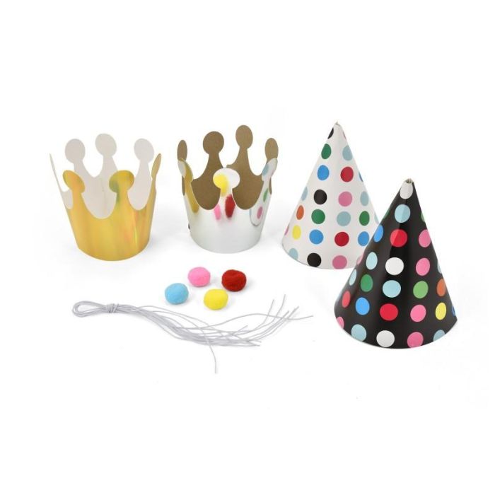 Party Set Gorros 6Pcs Umv 3 Unidades